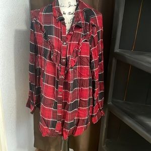 Jessica Simpson plaid long sleeve button down.